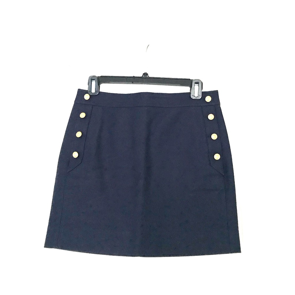 JCrew Navy Sailor Skirt For Work Sz 0 with Pockets